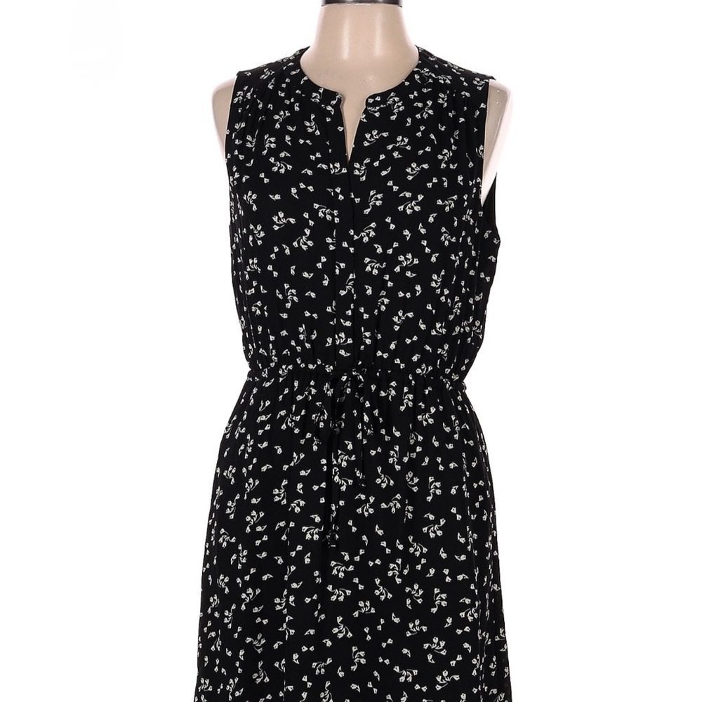 DR2 Pleat Front Flutter Sleeve Tie Waist Dress